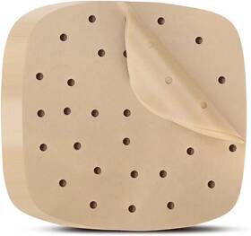 Dnssy 635411781639 Air Fryer Parchment Paper Liners 200pcs 8.5 Inch Square Perforated Pa