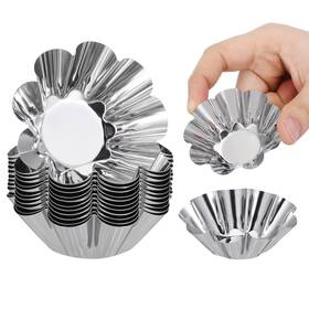 29sfgat4fy1xp46gk18wm Doitool 12pcs Torta Molder 2.4 Inch Egg Tart Mold Non-stick Taco Salad Bowl Pans Maker