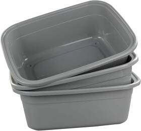 Doryh 705353344619 18 Quart Dish Pans Grey 3 Packs