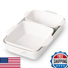 B0fh51zrfq Dowan Casserole Dishes For Oven Baking Set Ceramic Bakeware Sets Of 3