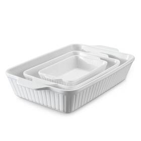 D04002c00 Dowan Casserole Dishes For Oven Baking Set Ceramic Bakeware Sets Of 3 Las