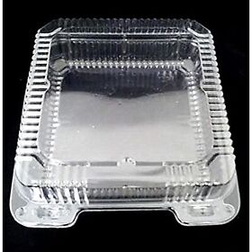 43217-84317 Durable Packaging 9inch X 3inch Clear Hinged Plastic Food Bakery Take-out