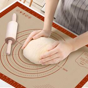 Dwavele 710436737967 Silicone Baking Mat 0.7mm Extra Thick 24 Inch X 16 Large Non Stick Pastry Dough