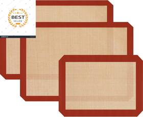 Sbm-o3 Dwavele Silicone Baking Mats 3 Pack Non-stick For Coo