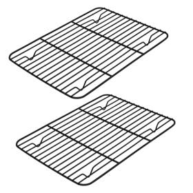 Efcr2p E-far Small Baking Wire Rack Set Of 2 Non-stick For Toaster Oven
