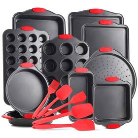 Eatex 840284523242 Nonstick Bakeware Sets With Baking Pans Set 15 Piece Muffin