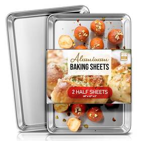 Jt-abs-2-2pc-fbm Eatex Aluminum Baking Sheet Set 2 Pack Cookie 18 Inch X 13 Steel Pa
