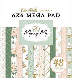 5a00292m-1gcc2 Echo Park Paper Double-sided Mega Pad 6 Inch X6 -marry Me 5a00292m-1gcc2 Echo Park Paper Double-sided Mega Pad 6 Inch X6 -marry Me