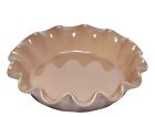 Eh966187 Emile Henry Ruffled Ceramic Pie Dish Oak 3289319661875