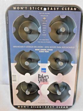 Ekco 070950647211 Ware Angel Cakes Mini Food Pan Ekco 070950647211 Ware Angel Cakes Mini Food Pan