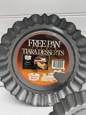 Ekco 070950995015 Bakers Secret Tiara Duncan Hines Desserts Pie Tart Pan Fluted Baking
