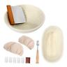 Eltueb-1019 Eltueb Bread Proofing Basket Set Inch Round And Oval Pcs