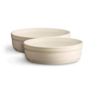 Emile Henry 289310240130 Made In France 8.5 Oz Creme Set Of 2 5 Inch By 1.5 Cr Me Brulee Dish Clay