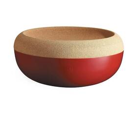 348765 Emile Henry Made In France Large Food Storage Bowl 14.1-inch Burgundy Reds New
