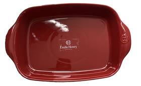 Eh349652 Emile Henry 349652 New France Rectangle Baking The Right Dish Red 14 Inch X 9