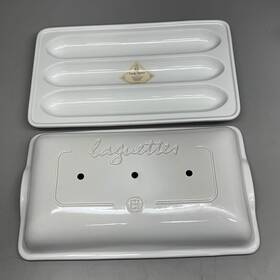 525498 Emile Henry Ceramic Baguette Baker White