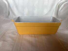 6304 Emile Henry France #6304 Smooth Edge Loaf Pan Meatloaf Bread Baker Yellow
