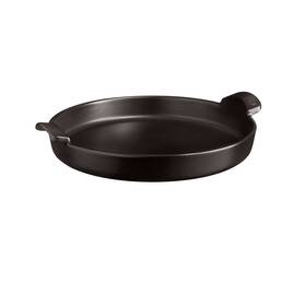797562 Emile Henry 12-inch Round Deep Dish Pizza Pan Charcoal