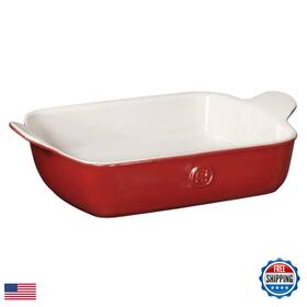 B071vlxwfk Emile Henry 10.25 X 7 Rectangular Baker Rouge