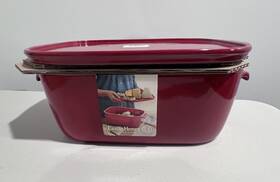 Eh348760 Emile Henry Cheese Box Burgundy Brand New And Unused Nib In