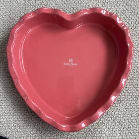 Eh476144 Emile Henry Nwt France Heart Rose Pink Pie Pastry Cake Baking Serving Plate Dish Eh476144 Emile Henry Nwt France Heart Rose Pink Pie Pastry Cake Baking Serving Plate Dish