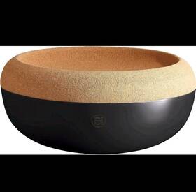 Eh718765 Emile Henry Large Fruit Vegetable Storage Pantry Bowl With Cork Lid New No Box