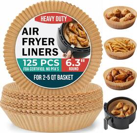 Empowered Cooks 850076374013 Cathy Yoders Round Air Fryer Liners 125 Pcs 6.3 Inch Dispo Empowered Cooks 850076374013 Cathy Yoders Round Air Fryer Liners 125 Pcs 6.3 Inch Dispo
