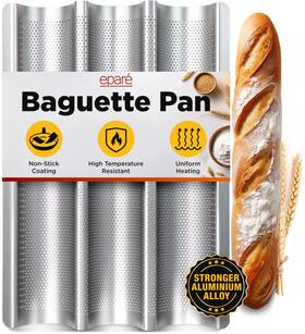 Epka06 Epar French Baguette Bread Pan For Baking - 15 Inch X 5 Non Stick Epka06 Epar French Baguette Bread Pan For Baking - 15 Inch X 5 Non Stick
