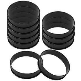 Epicover 753448035720 10 Pcs Crumpet Rings 4-inch Non-stick Egg Stainless Steel Cooking Mol