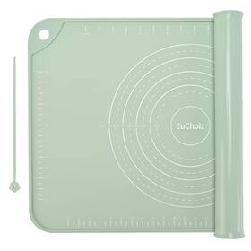 Hh2300 Euchoiz Silicone Pastry Mat 24x16 Extra Thick Non Stick Baking Green