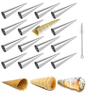 B07hdlhjmg Euicae Cream Horn Molds 5-inch Large Size Forms Pack Of 16