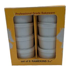 Ttu-b7365 Everything Kitchen Professional Grade Bakeware 3.5 Inch Ramekins Bakers Set Of 8