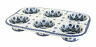 F093-u22 Manufaktura Blue Rose Polish Pottery Festive Fir Muffin 680334176772