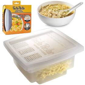 Fasta Pasta 656103075645 The Original Microwave Ramen Cooker W Lid And Built-in Strainer- No More Mess