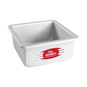 Psq-663 Fat Daddios 696750912870 Anodized Aluminum Square Cake Pan 6 X 3 Inch