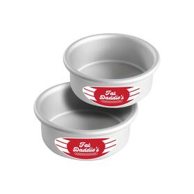 Fat Daddios 811657041007 Anodized Aluminum Round Cake Pans 2 Piece Set 5 X Inch