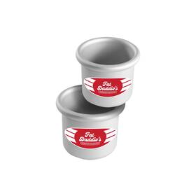 Fat Daddios 811657041694 Prd-33set Anodized Aluminum Round Cake Pans 3 X Inch Set Of 2