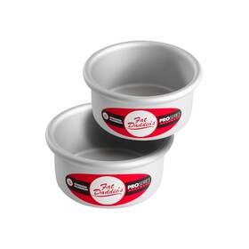 Fat Daddios 811657049874 Anodized Aluminum Round Cake Pans 2 Piece Set 4 X Inch