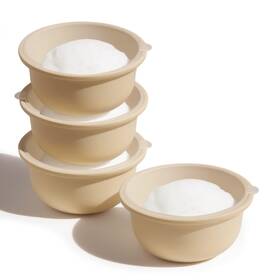Fehnag 746957465805 4pcs Stackable Silicone Pizza Dough Proofing Containers With Lids