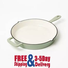 Figmint 196761805784 12 Inch Enamel Skillet - Sage Green