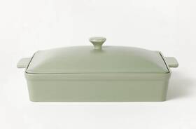 87713428 Figmint 4 Quart Stoneware Rectangle Baking Dish With Lid Oven Up To 500 Sage Green 87713428 Figmint 4 Quart Stoneware Rectangle Baking Dish With Lid Oven Up To 500 Sage Green