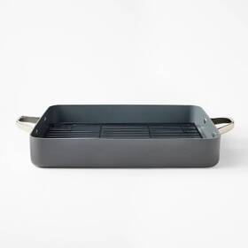 90022539 Figmint 15.74 Inch Aluminum Ceramic Roasting Pan Dark Gray - 90022539 Figmint 15.74 Inch Aluminum Ceramic Roasting Pan Dark Gray -