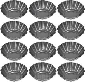 Foccts 644925973942 12pcs Mini Tart Pans Carbon Steel Baking Cup Cupcake Cake Muffi Foccts 644925973942 12pcs Mini Tart Pans Carbon Steel Baking Cup Cupcake Cake Muffi