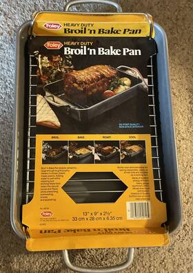 491-09 Foley Heavy Duty Broil N Bake Pan With Rack Nos 491-09 Foley Heavy Duty Broil N Bake Pan With Rack Nos