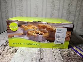 Food Network 027826476383 Porcelain Set Of Four 4 Inch Ramekins Food Network 027826476383 Porcelain Set Of Four 4 Inch Ramekins