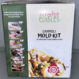 Steel12 Foxwelkin 667673981335 Cannoli Forming Tube Set Mold Kit Stainless 5 Inch Tubes And Dough Cutters