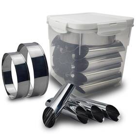 Foxwelkin 667673981380 Cannoli Forms Pastry Roll Molds Stainless Steel Tubes Pack Of 22 Foxwelkin 667673981380 Cannoli Forms Pastry Roll Molds Stainless Steel Tubes Pack Of 22