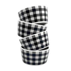 Ag94 Freedom Farms Fall Harvest Ramekins Set Of 4 5.25 Oz Ceramic Baking Bowls For Creme Brulee