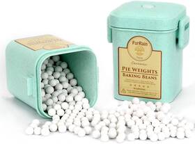 Furrain 705353993022 Ceramic Pie Weights Reusable 10mm Baking Beans Crust Natural Furrain 705353993022 Ceramic Pie Weights Reusable 10mm Baking Beans Crust Natural