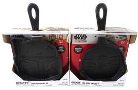 Galerie 768395552541 Star Wars Grogu And Bobafett Cast Iron Skillet Pancake Set New In Box
